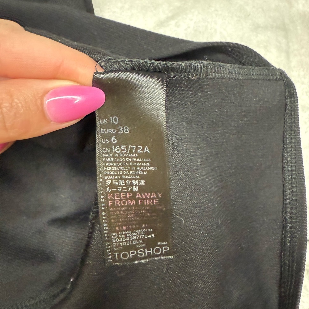 Topshop Black Asymmetrical Skirt - Picture 5 of 5